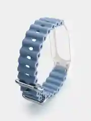 Голубой силиконовый ремешок для Xiaomi Mi Band 3 / 4 / 5 / 6