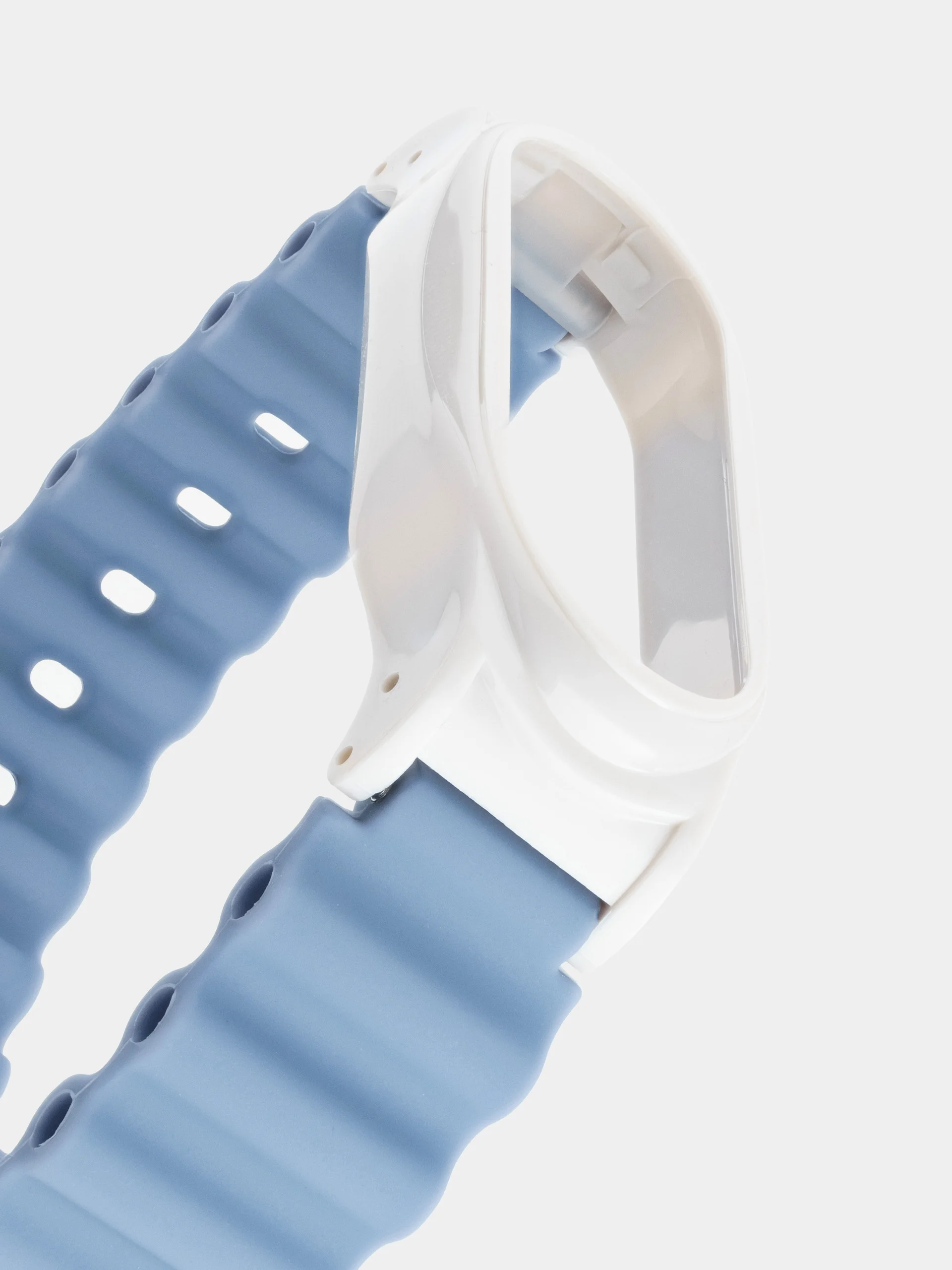 Голубой силиконовый ремешок для Xiaomi Mi Band 3 / 4 / 5 / 6
