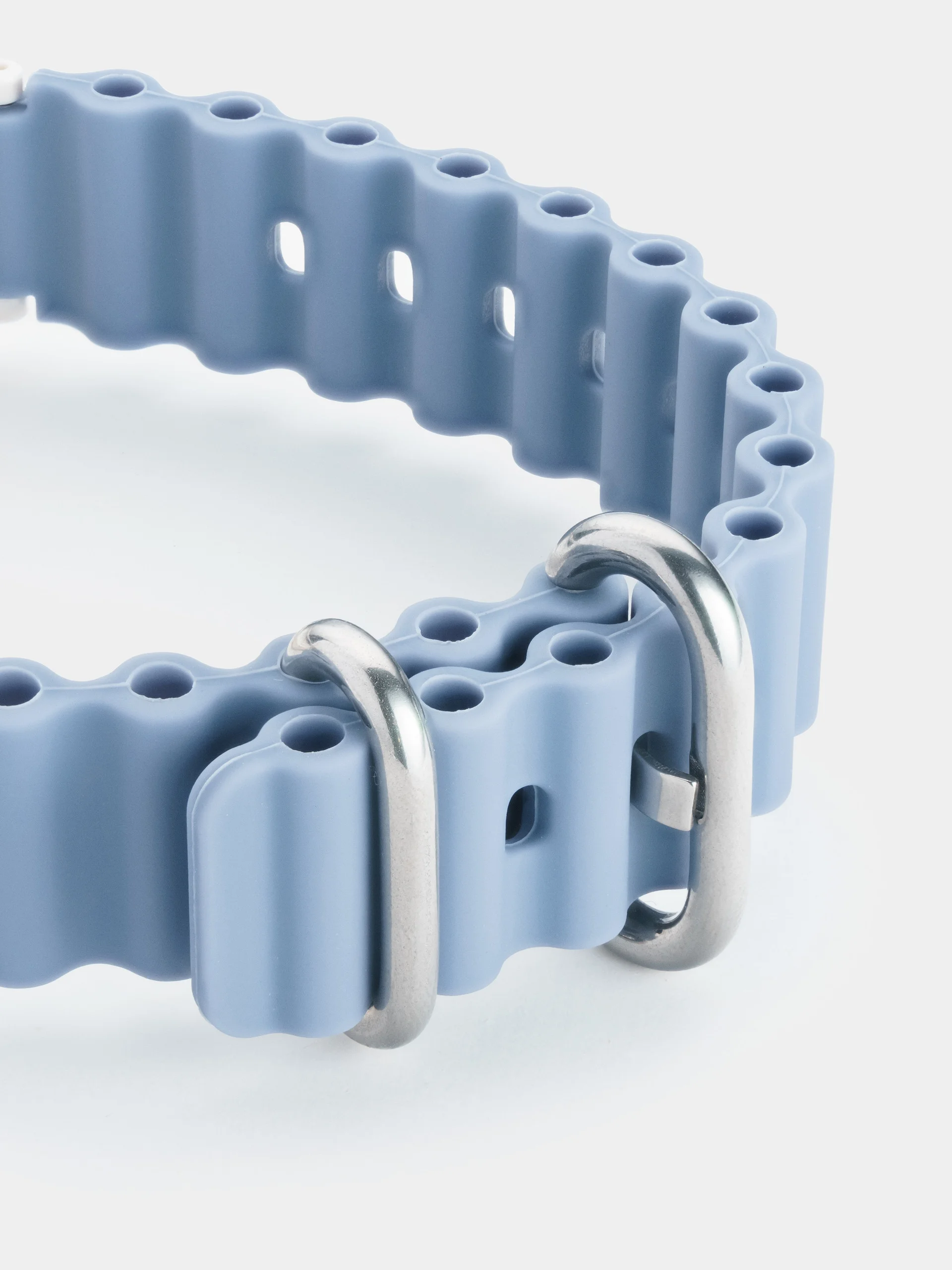 Голубой силиконовый ремешок для Xiaomi Mi Band 3 / 4 / 5 / 6
