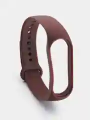 Бордовый силиконовый ремешок для Xiaomi Mi Band 5/6/7 ксяоми ми бэнд
