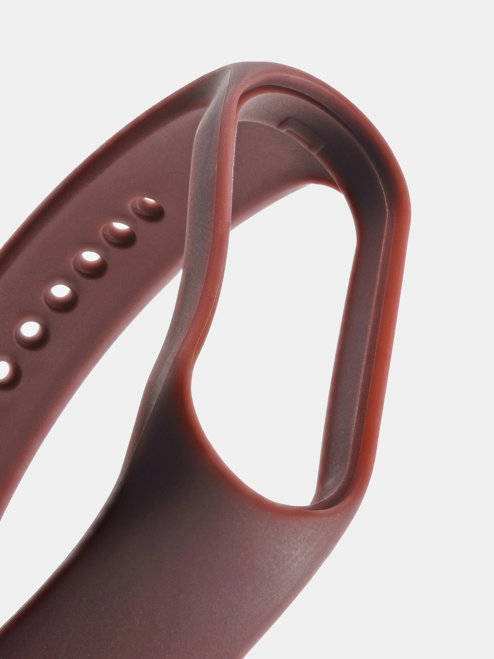 Бордовый силиконовый ремешок для Xiaomi Mi Band 5/6/7 ксяоми ми бэнд