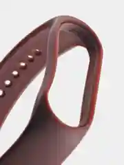 Бордовый силиконовый ремешок для Xiaomi Mi Band 5/6/7 ксяоми ми бэнд