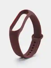 Бордовый силиконовый ремешок для Xiaomi Mi Band 5/6/7 ксяоми ми бэнд