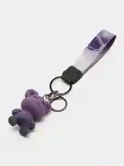 Сиреневый брелок для ключей Bearbrick "Мишка"