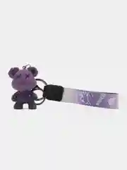 Сиреневый брелок для ключей Bearbrick "Мишка"