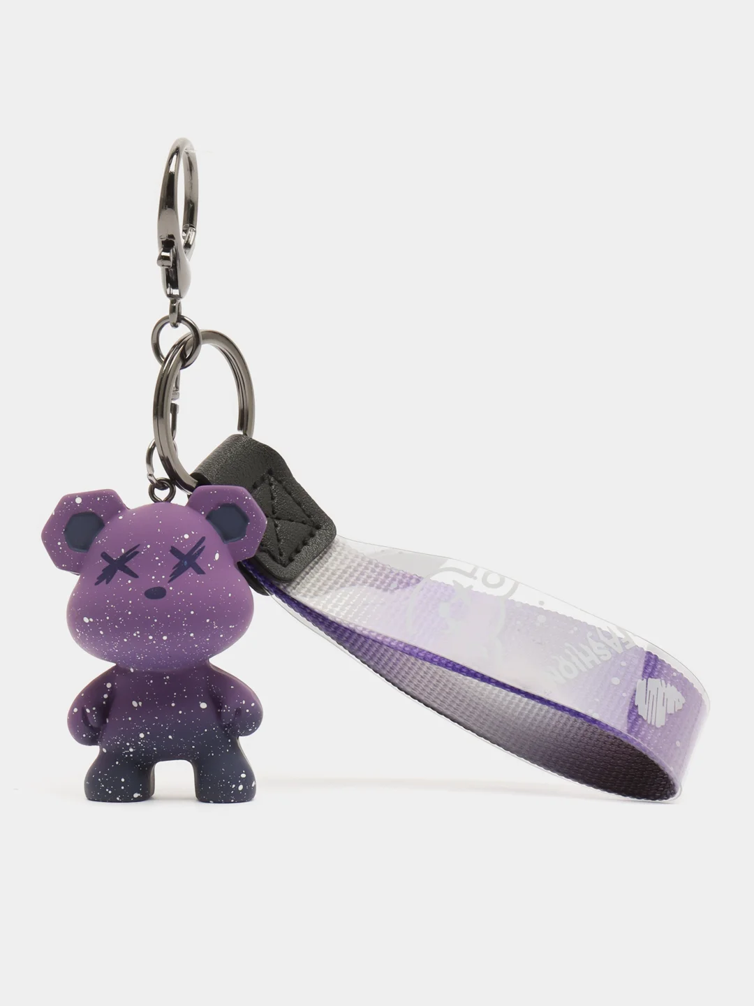 Сиреневый брелок для ключей Bearbrick "Мишка"