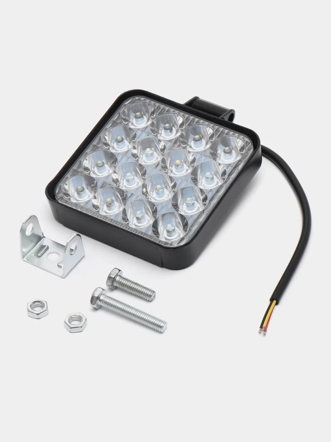 Белый вспышка ФСО,фара автомобильная, светодиодная, 16 LED, 48W, Стробоскоп
