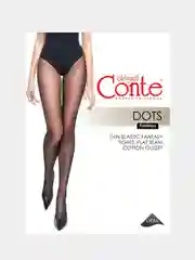 Черный колготки женские Conte Elegant "FANTASY DOTS"