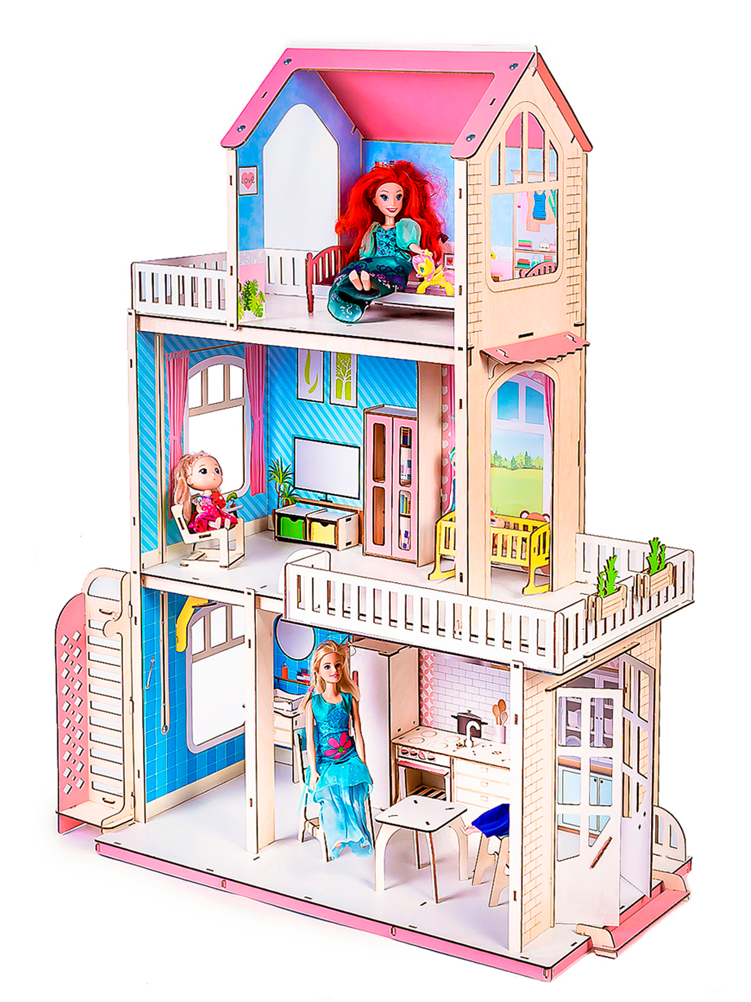 Кукольные домики Барби (Barbie) купить недорого Москва
