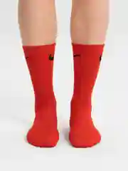 Красный носки мужские, высокие, из хлопка, всесезонные