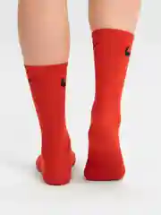 Красный носки мужские, высокие, из хлопка, всесезонные