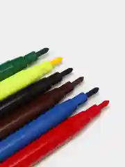 Фломастеры "Зеленый слон", 6 цветов