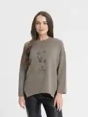 Золотистый хаки кофта женская, с длинным рукавом, оверсайз