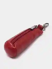Бордовый ключница из натуральной кожи