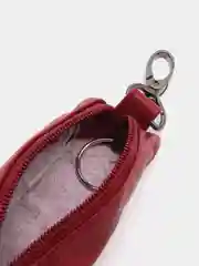 Бордовый ключница из натуральной кожи