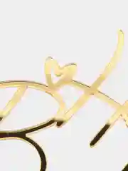 Бронзовый топпер для торта Happy Birthday