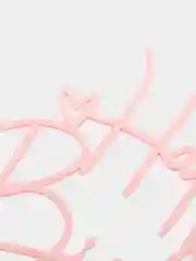 Коралловый топпер для торта Happy Birthday