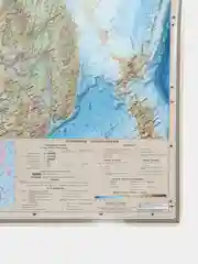 Карта России, Российской Федерации, настенная. Общегеографическая. С указанием расстояний