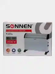 Обогреватель-конвектор SONNEN Y-01S, 2000Вт, 3 режима работы, белый/черный, 455309