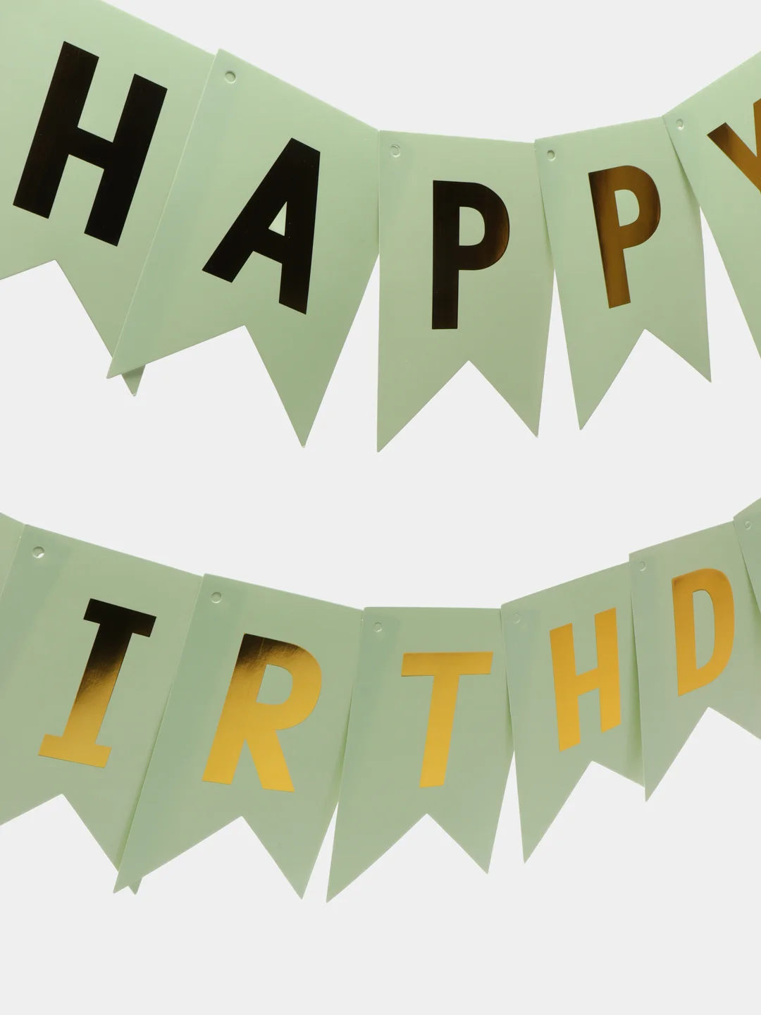 Лесной зеленый гирлянда растяжка Happy Birthday / С днём рождения, бумажное украшение для праздника