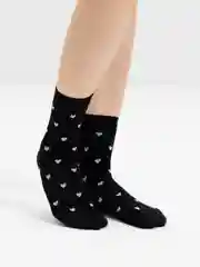 Белый носки с сердечком