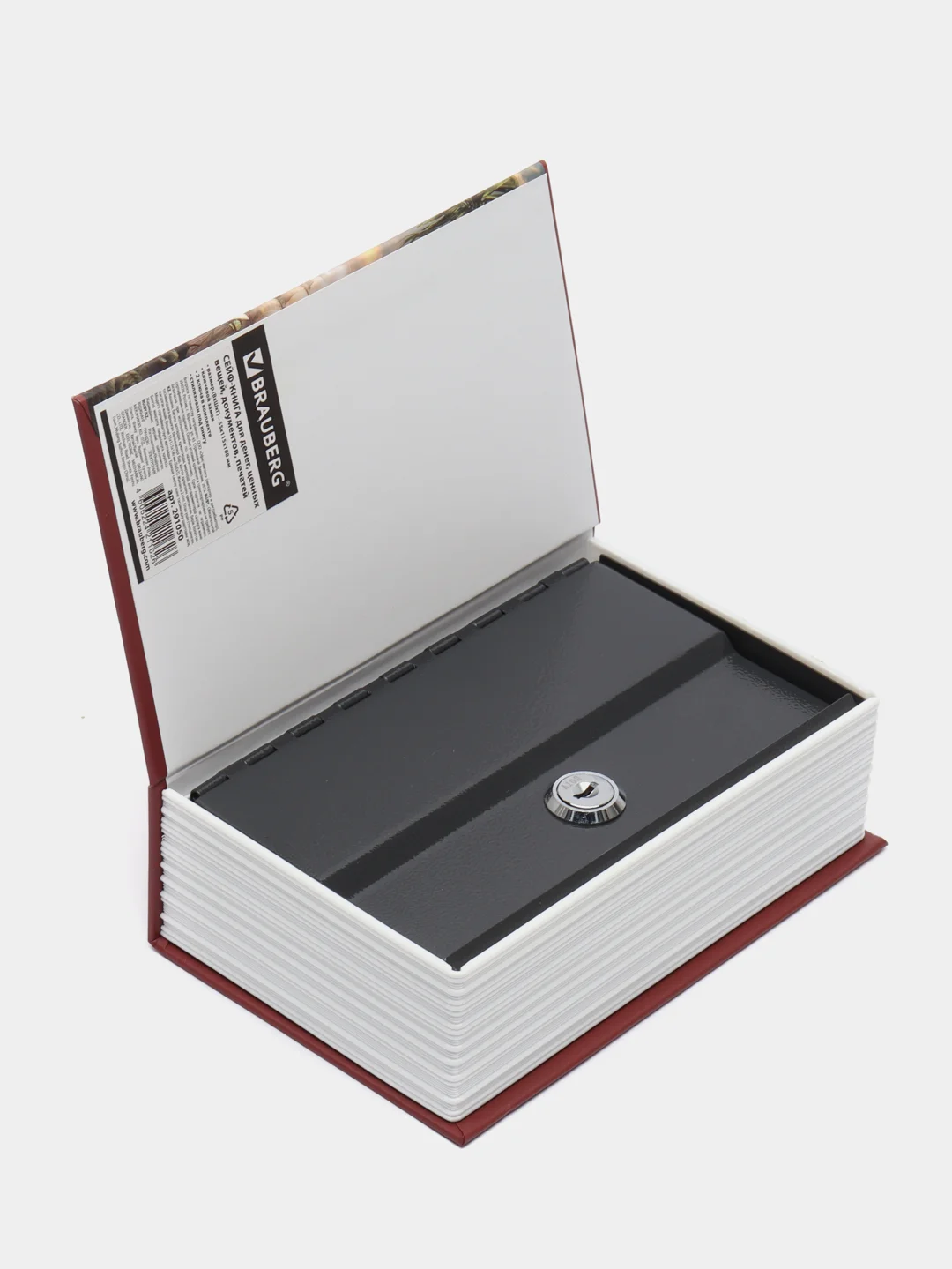 Сейф-книга "Остров сокровищ", 55х115х180 мм, ключевой замок, BRAUBERG, 291050