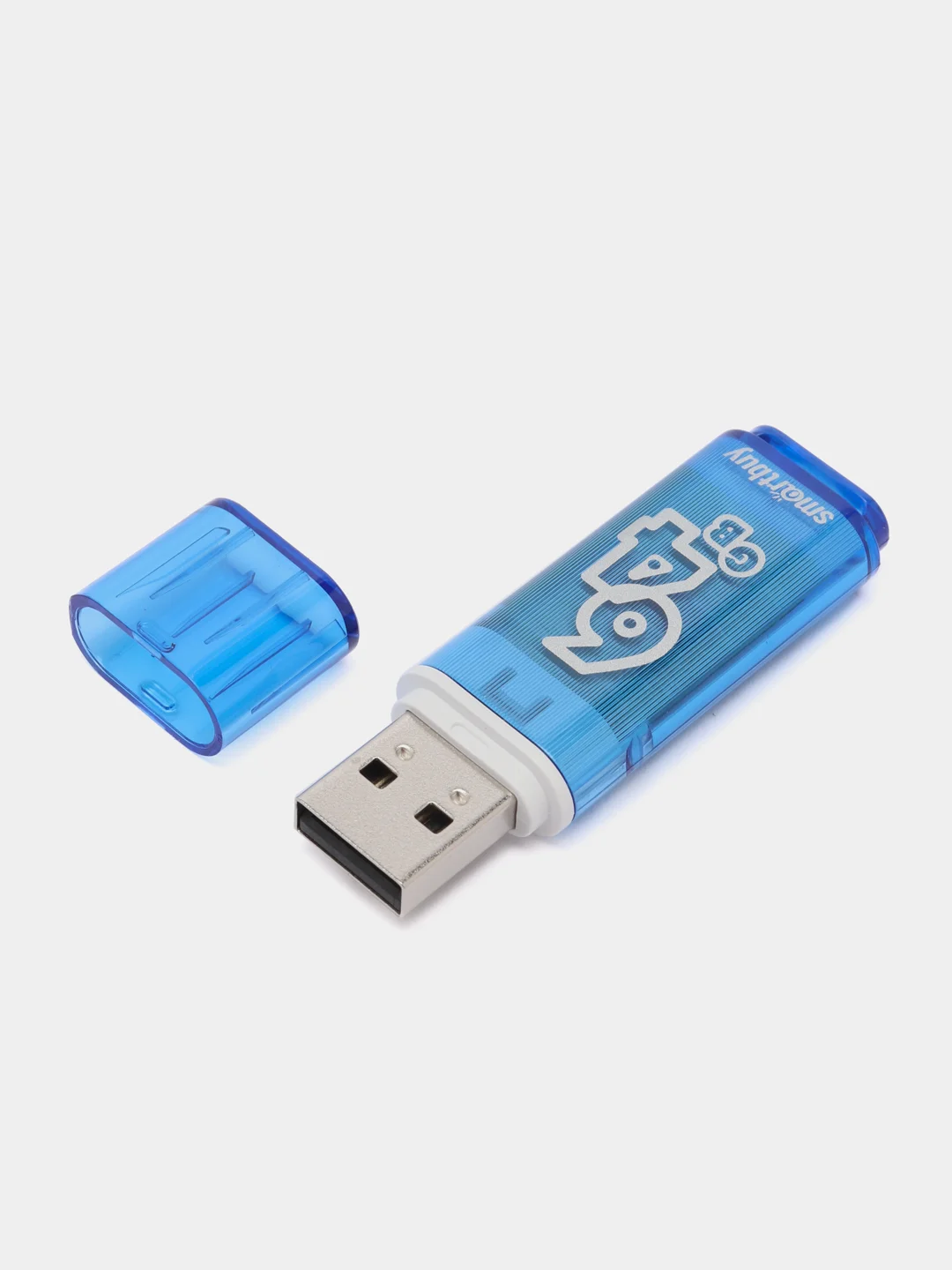 Флешка / флэшка / USB накопитель Smartbuy Glossy series Blue, 64 GB