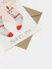 Серый открытка-валентинка, 10 х 15 см, авторская, с днем рождения, любимому