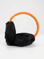 Оранжевый меховые наушники, зимние