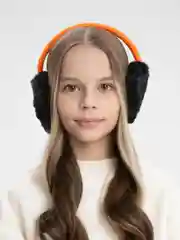 Оранжевый меховые наушники, зимние
