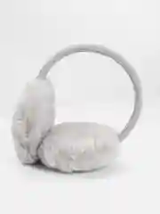 Серый меховые наушники, зимние