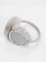 Серый меховые наушники, зимние