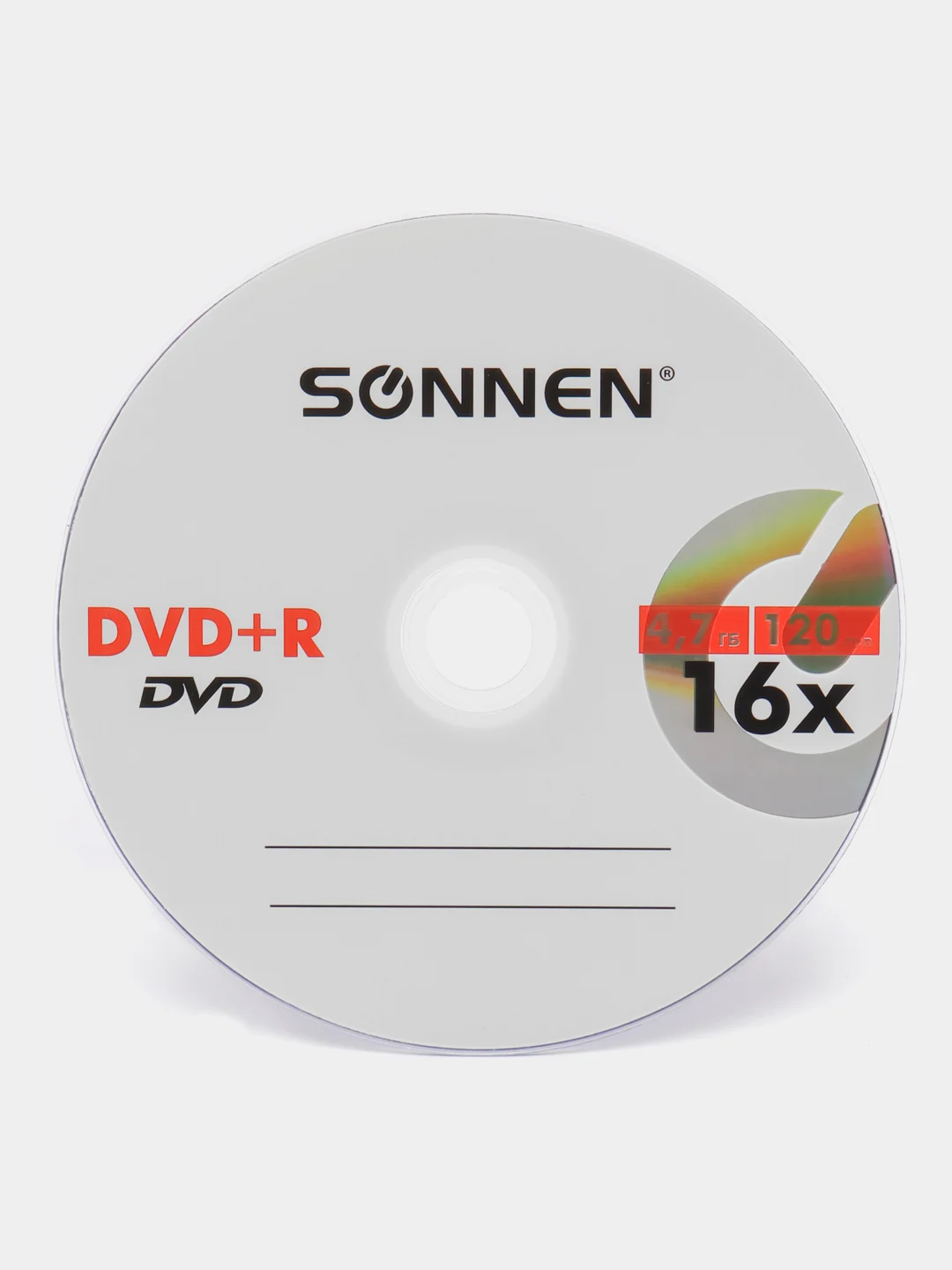 Диски DVD+R SONNEN 4,7GB 16x Cake Box (упаковка на шпиле) КОМПЛЕКТ 25шт, 513532