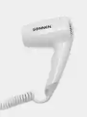 Фен для волос настенный SONNEN HD-1288, 1200 Вт, пластиковый корпус, 2 скорости, белый