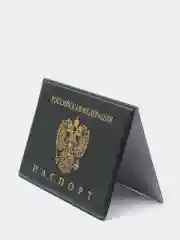 Багровый обложка для паспорта, горизонтальная
