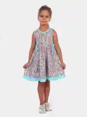 Бирюзовый сарафан (платье) для девочки, летний
