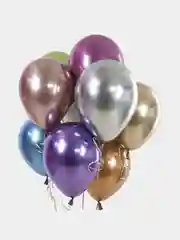 Набор шаров металлик, 10 штук