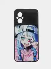 Сиреневый чехол с рисунком на Xiaomi Poco M5 и Poco M4 5G (Сяоми Поко М5 и Поко М4 5G)