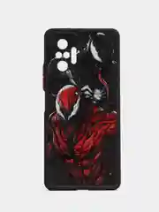 Багровый чехол с рисунком на Xiaomi Redmi Note 10 Pro (Сяоми Редми Нот 10 Про)