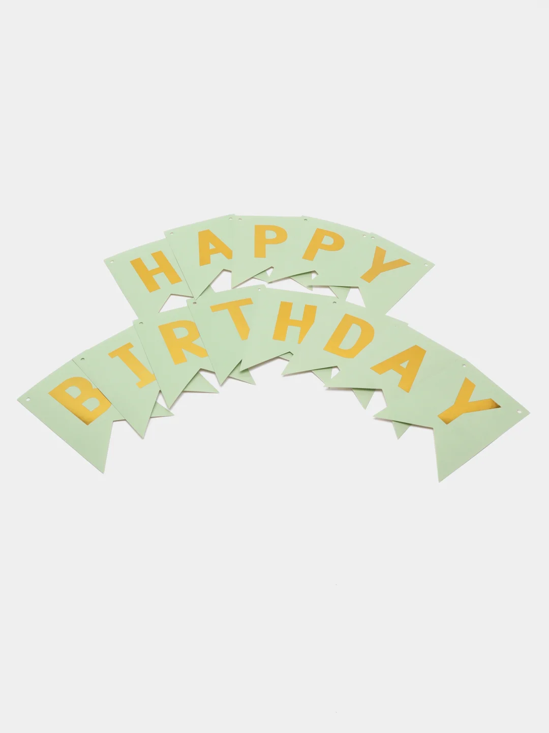 Лесной зеленый гирлянда растяжка Happy Birthday / С днём рождения, бумажное украшение для праздника