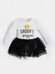 Белый боди с юбкой Крошка Я "Daddy's princess"