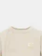Белый боди для новорожденного малыша Крошка Я BASIC LINE с длинными рукавами