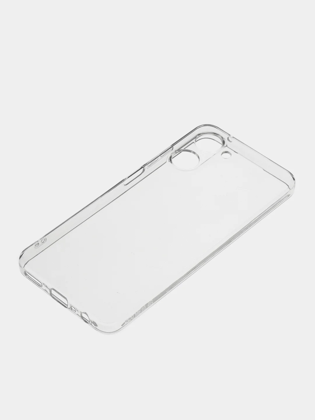 Прозрачный чехол для Realme 10 4G (Реалми 10 4G), черный, прозрачный, противоударный