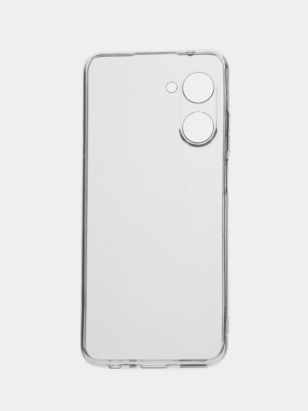 Прозрачный чехол для Realme 10 4G (Реалми 10 4G), черный, прозрачный, противоударный