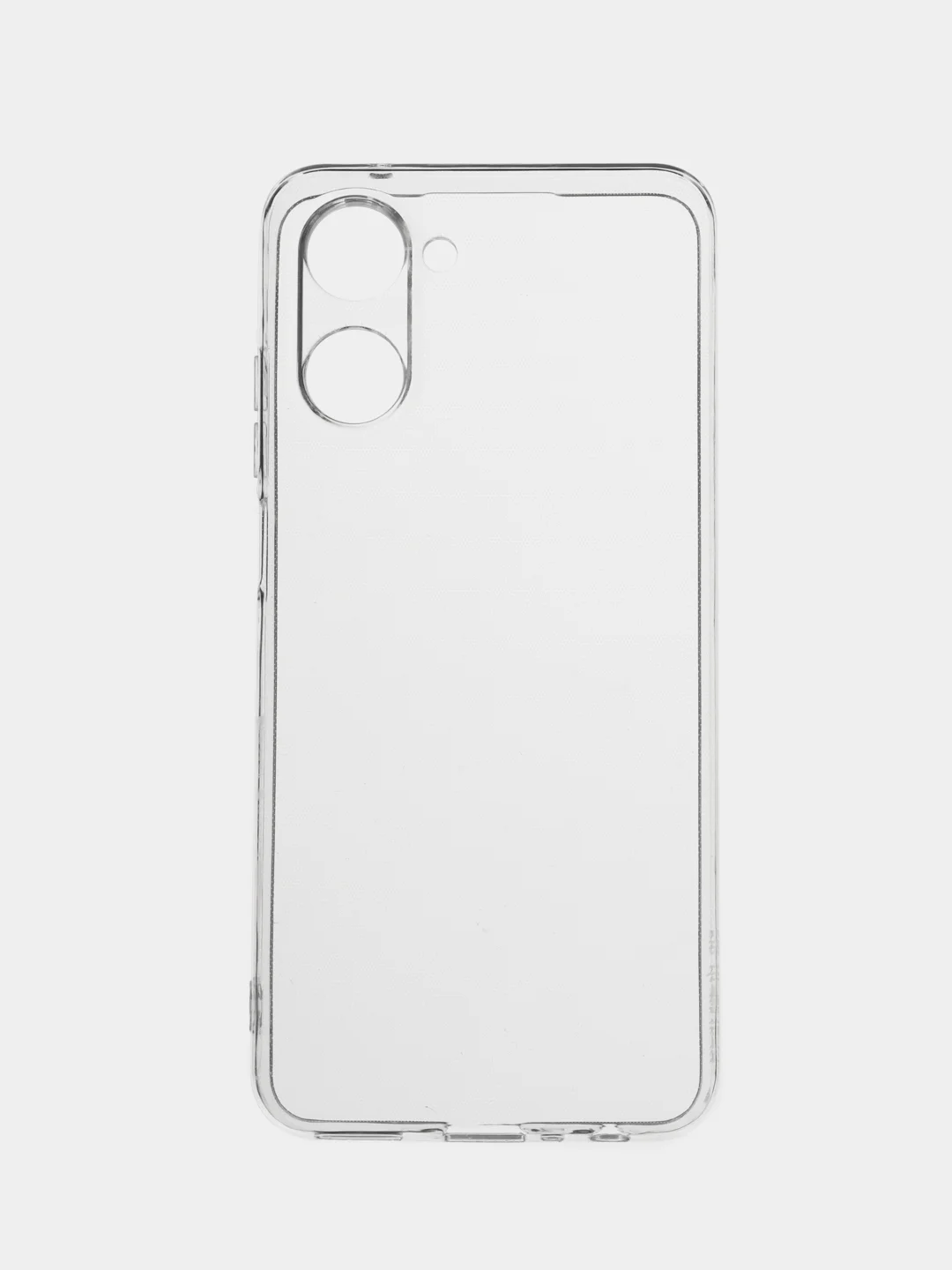 Прозрачный чехол для Realme 10 4G (Реалми 10 4G), черный, прозрачный, противоударный