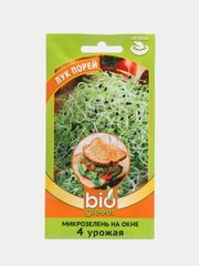 Семена Микрозелень "Лук порей", серия Bio greens, Гавриш, 5 г