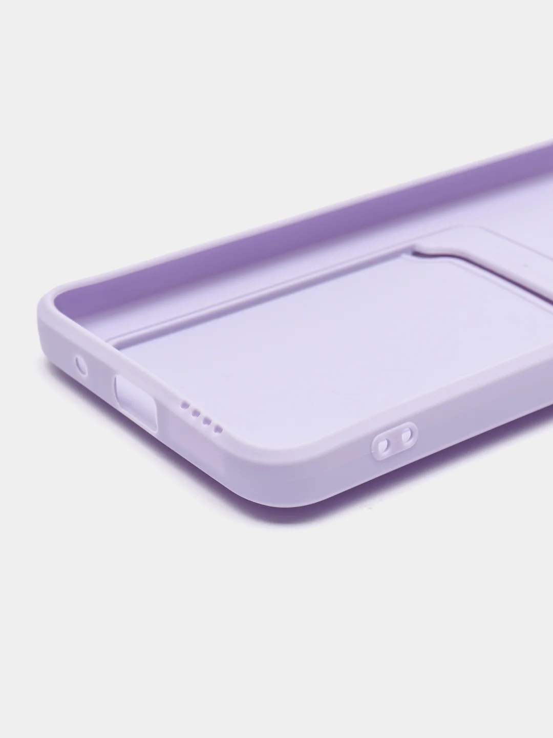 Сиреневый чехол для Xiaomi Redmi 10 (Редми 10), с карманом для карт
