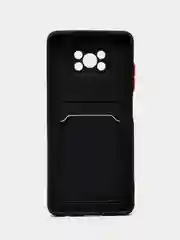 Черный чехол Xiaomi Poco X3 NFS Poco X3 Pro с карманом для карт Сяоми Поко Х3 Поко Про