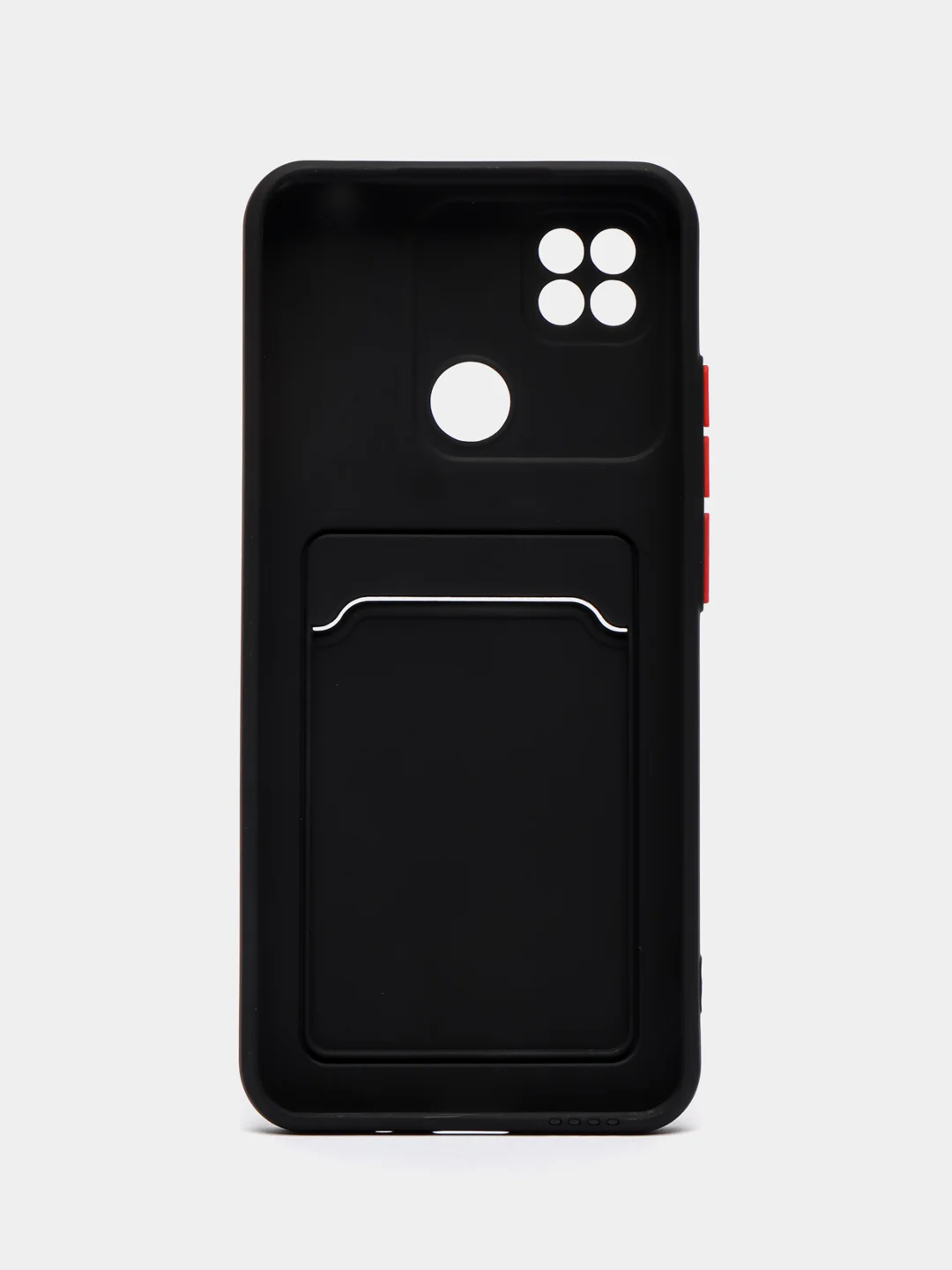 Черный силиконовый чехол Xiaomi Redmi 9C 10A Сяоми Редми 9С 10А, с карманом для карт, прозрачный
