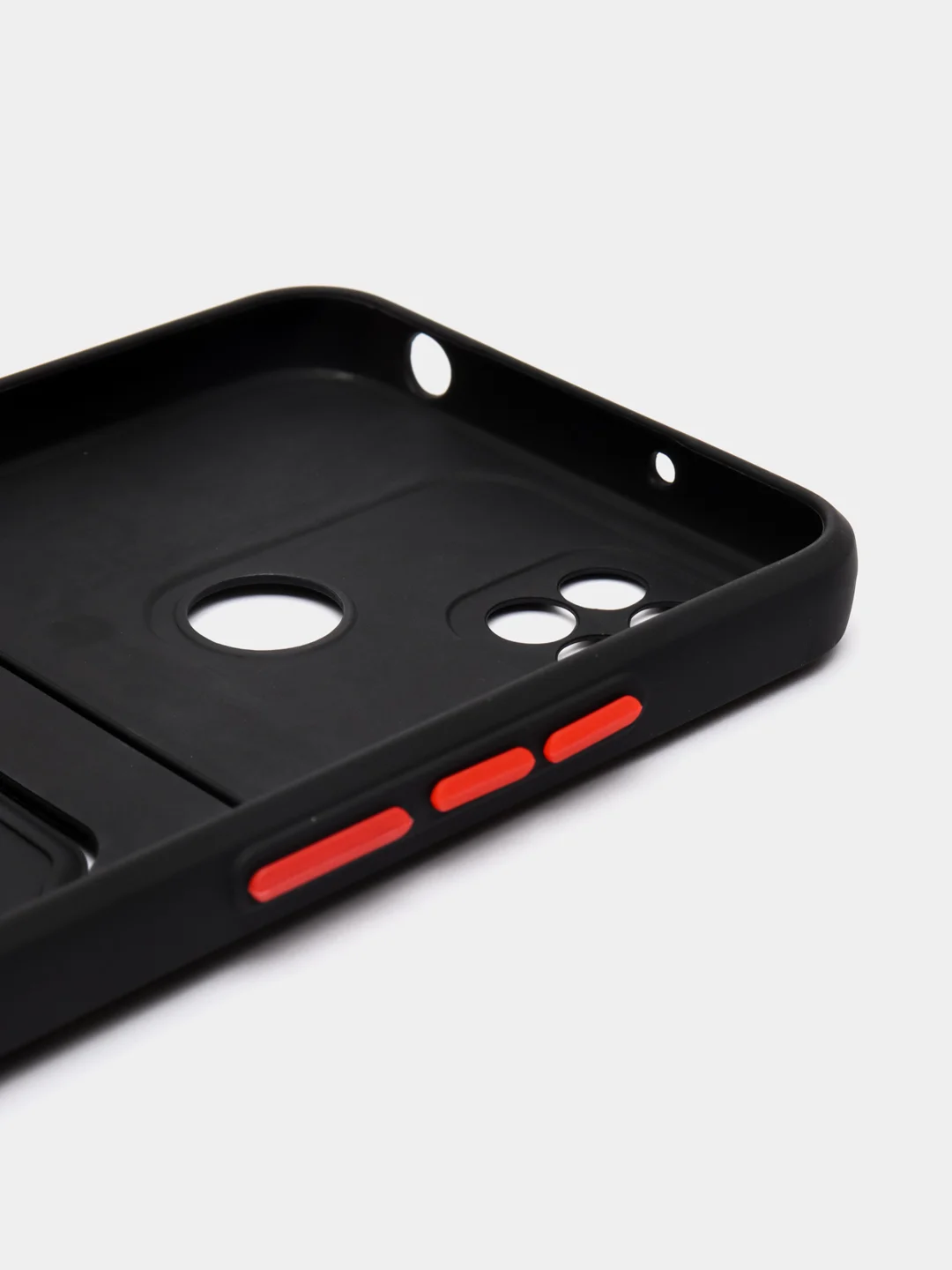 Черный силиконовый чехол Xiaomi Redmi 9C 10A Сяоми Редми 9С 10А, с карманом для карт, прозрачный